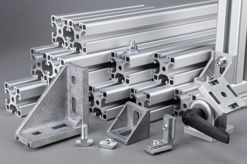 Extruded aluminum T slot systems