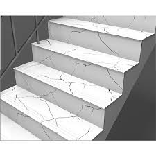 white stair risers
